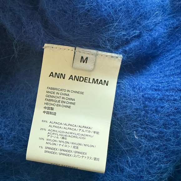 Ann Andelman Blue Alpaca Sweater NWOT - Picture 2 of 6
